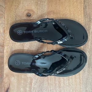 Tory Burch Studded Jelly Thong Sandals